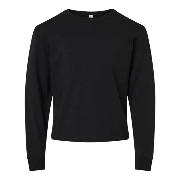 BELLA + CANVAS Youth 6oz. Heavyweight Long Sleeve Tee - BELLA + CANVAS Youth 6oz. Heavyweight Long Sleeve Tee - Image 3 of 24