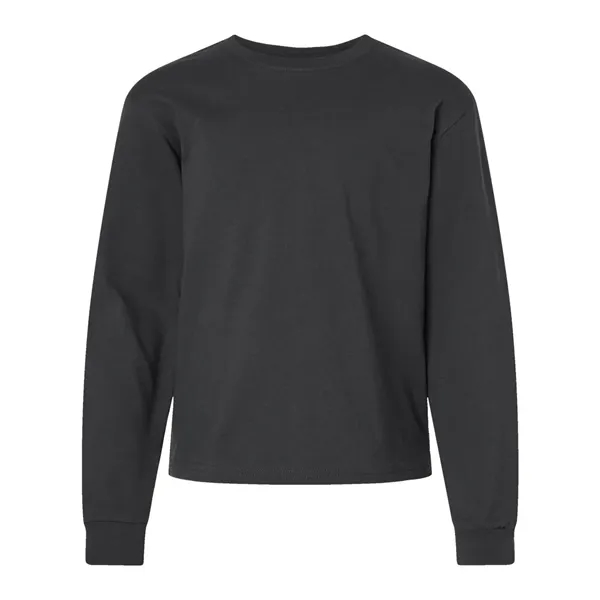 BELLA + CANVAS Youth 6oz. Heavyweight Long Sleeve Tee - BELLA + CANVAS Youth 6oz. Heavyweight Long Sleeve Tee - Image 5 of 24