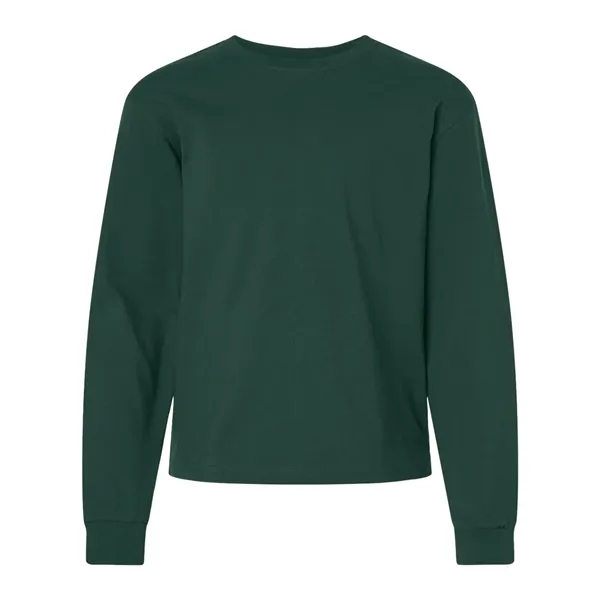 BELLA + CANVAS Youth 6oz. Heavyweight Long Sleeve Tee - BELLA + CANVAS Youth 6oz. Heavyweight Long Sleeve Tee - Image 7 of 24