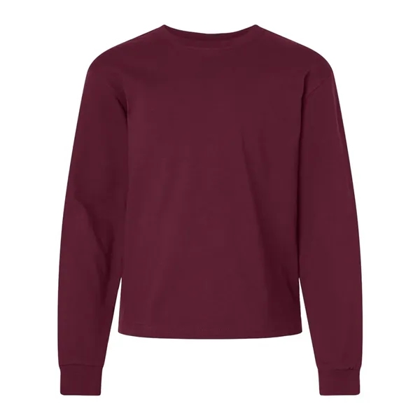 BELLA + CANVAS Youth 6oz. Heavyweight Long Sleeve Tee - BELLA + CANVAS Youth 6oz. Heavyweight Long Sleeve Tee - Image 9 of 24