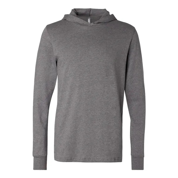 BELLA + CANVAS Unisex Jersey Hooded Long Sleeve Tee - BELLA + CANVAS Unisex Jersey Hooded Long Sleeve Tee - Image 11 of 30