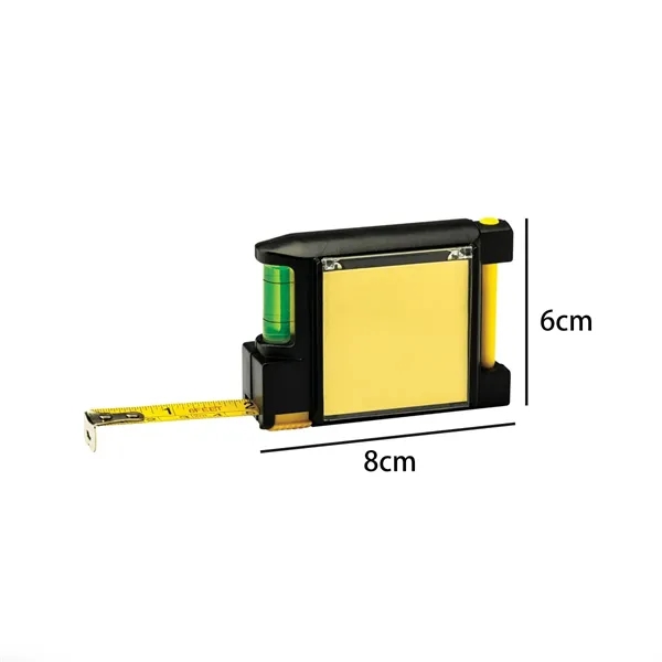 4 in 1 Tape Measure with Level Sticky Note and Pen - 4 in 1 Tape Measure with Level Sticky Note and Pen - Image 1 of 3