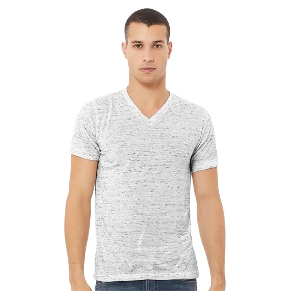 BELLA + CANVAS Unisex Textured Jersey V-Neck Tee - BELLA + CANVAS Unisex Textured Jersey V-Neck Tee - Image 0 of 24
