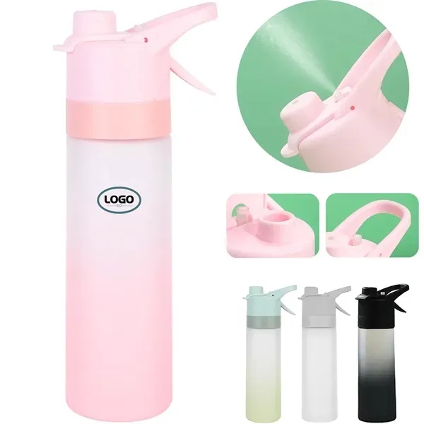 Sports Water Bottle With Spray Mist - Sports Water Bottle With Spray Mist - Image 0 of 4