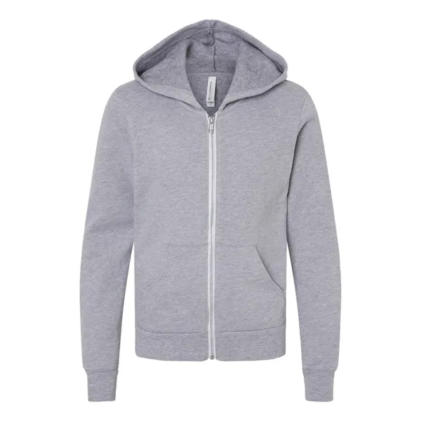 BELLA + CANVAS Youth Sponge Fleece Full-Zip Hoodie - BELLA + CANVAS Youth Sponge Fleece Full-Zip Hoodie - Image 1 of 12