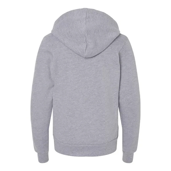 BELLA + CANVAS Youth Sponge Fleece Full-Zip Hoodie - BELLA + CANVAS Youth Sponge Fleece Full-Zip Hoodie - Image 2 of 12