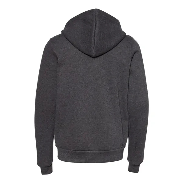 BELLA + CANVAS Youth Sponge Fleece Full-Zip Hoodie - BELLA + CANVAS Youth Sponge Fleece Full-Zip Hoodie - Image 6 of 12