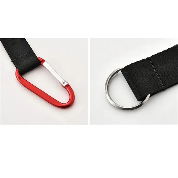Carabiner Keychain with Strap - Carabiner Keychain with Strap - Image 3 of 7
