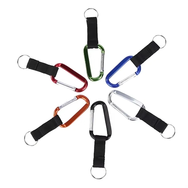 Carabiner Keychain with Strap - Carabiner Keychain with Strap - Image 4 of 7