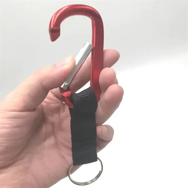 Carabiner Keychain with Strap - Carabiner Keychain with Strap - Image 6 of 7