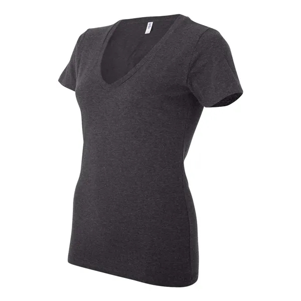 BELLA + CANVAS Women's Jersey Deep V-Neck Tee - BELLA + CANVAS Women's Jersey Deep V-Neck Tee - Image 13 of 45