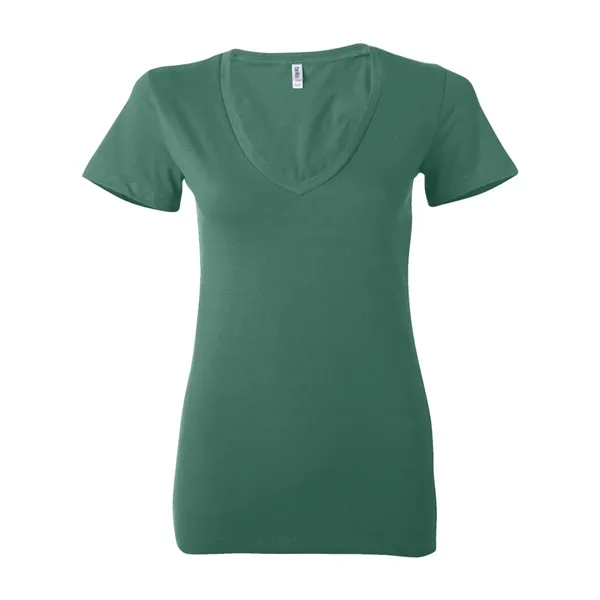 BELLA + CANVAS Women's Jersey Deep V-Neck Tee - BELLA + CANVAS Women's Jersey Deep V-Neck Tee - Image 16 of 45