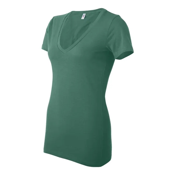 BELLA + CANVAS Women's Jersey Deep V-Neck Tee - BELLA + CANVAS Women's Jersey Deep V-Neck Tee - Image 18 of 45