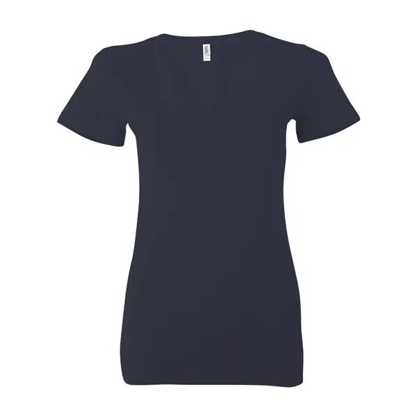BELLA + CANVAS Women's Jersey Deep V-Neck Tee - BELLA + CANVAS Women's Jersey Deep V-Neck Tee - Image 21 of 45