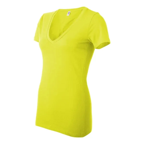 BELLA + CANVAS Women's Jersey Deep V-Neck Tee - BELLA + CANVAS Women's Jersey Deep V-Neck Tee - Image 35 of 45