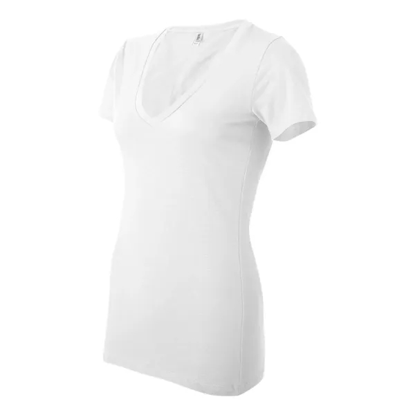 BELLA + CANVAS Women's Jersey Deep V-Neck Tee - BELLA + CANVAS Women's Jersey Deep V-Neck Tee - Image 44 of 45