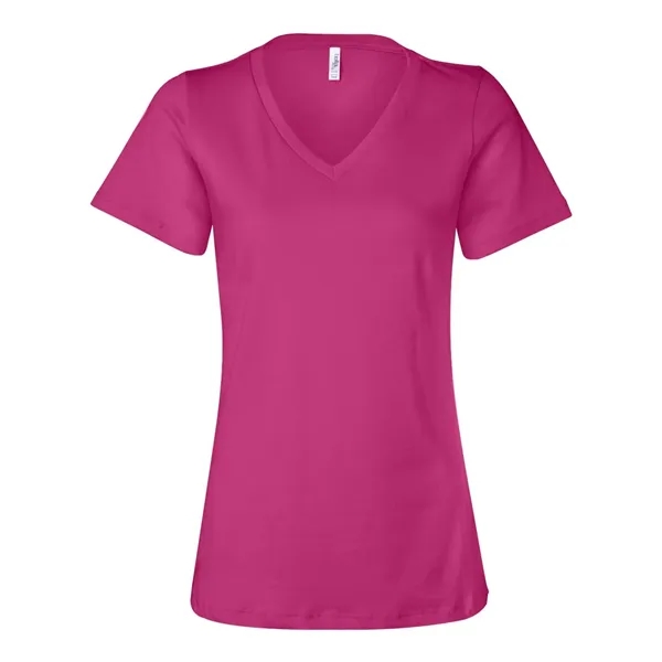 BELLA + CANVAS Women's Relaxed Jersey V-Neck Tee - BELLA + CANVAS Women's Relaxed Jersey V-Neck Tee - Image 4 of 48