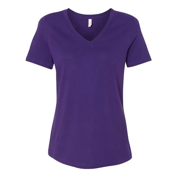 BELLA + CANVAS Women's Relaxed Jersey V-Neck Tee - BELLA + CANVAS Women's Relaxed Jersey V-Neck Tee - Image 31 of 48