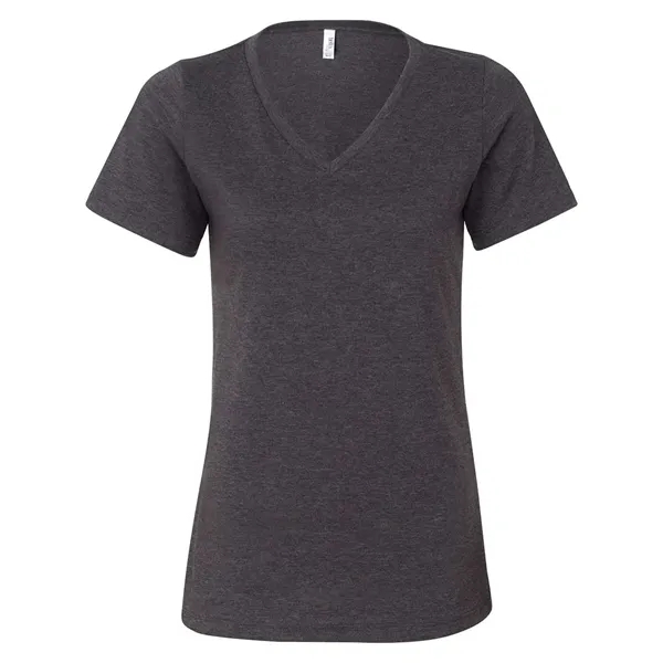 BELLA + CANVAS Women's Relaxed Heather CVC V-Neck Tee - BELLA + CANVAS Women's Relaxed Heather CVC V-Neck Tee - Image 5 of 26