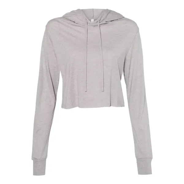 BELLA + CANVAS Women's Triblend Crop Long Sleeve Hoodie - BELLA + CANVAS Women's Triblend Crop Long Sleeve Hoodie - Image 1 of 12