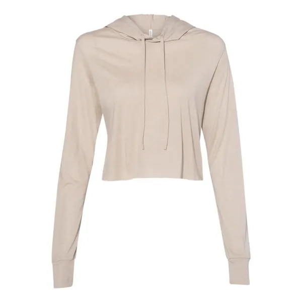 BELLA + CANVAS Women's Triblend Crop Long Sleeve Hoodie - BELLA + CANVAS Women's Triblend Crop Long Sleeve Hoodie - Image 10 of 12