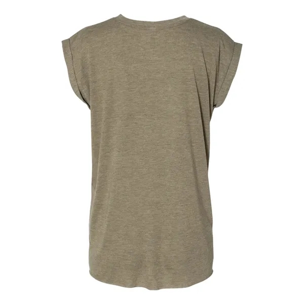 BELLA + CANVAS Women's Flowy Rolled Cuffs Muscle Tee - BELLA + CANVAS Women's Flowy Rolled Cuffs Muscle Tee - Image 8 of 22