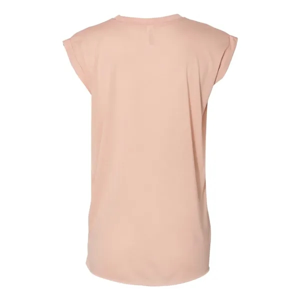 BELLA + CANVAS Women's Flowy Rolled Cuffs Muscle Tee - BELLA + CANVAS Women's Flowy Rolled Cuffs Muscle Tee - Image 16 of 22