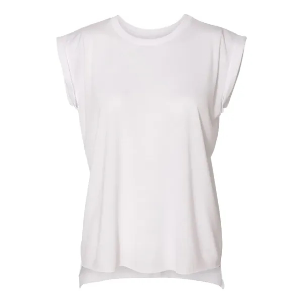 BELLA + CANVAS Women's Flowy Rolled Cuffs Muscle Tee - BELLA + CANVAS Women's Flowy Rolled Cuffs Muscle Tee - Image 19 of 22