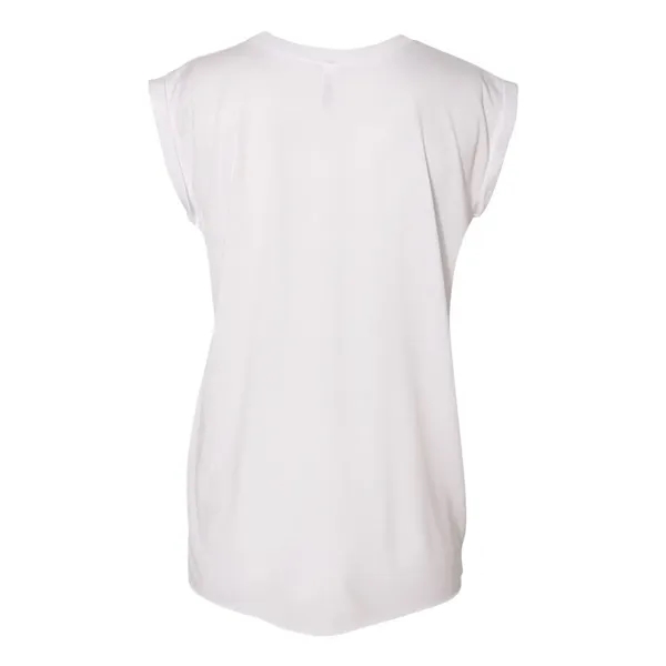 BELLA + CANVAS Women's Flowy Rolled Cuffs Muscle Tee - BELLA + CANVAS Women's Flowy Rolled Cuffs Muscle Tee - Image 20 of 22