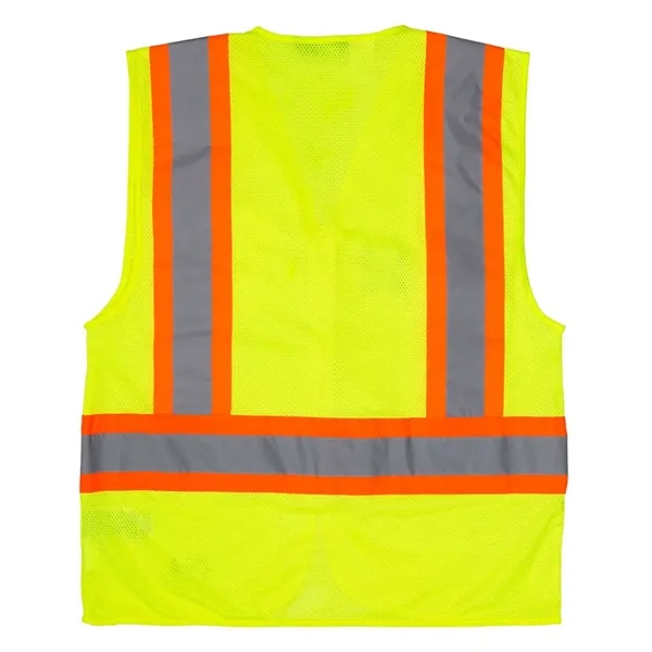 Berne Apparel Unisex Hi-Vis Class 2 Multi-Color Vest - Berne Apparel Unisex Hi-Vis Class 2 Multi-Color Vest - Image 2 of 2