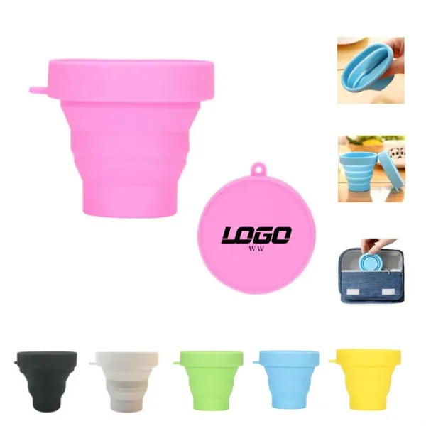 Collapsible Silicone Cup With Lid - Collapsible Silicone Cup With Lid - Image 0 of 0