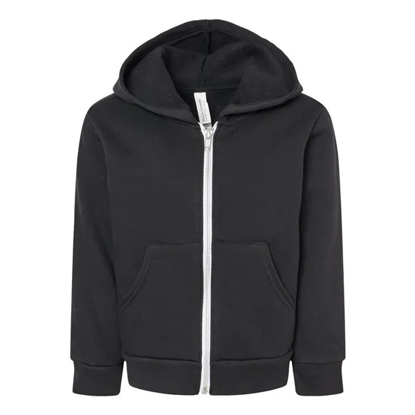 Custom BELLA + CANVAS Toddler Sponge Fleece Full-Zip Hoodie Swea...