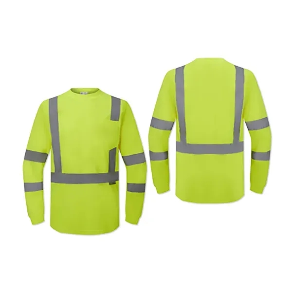 Class 3 Long Sleeve Safety T-Shirt - Class 3 Long Sleeve Safety T-Shirt - Image 4 of 7