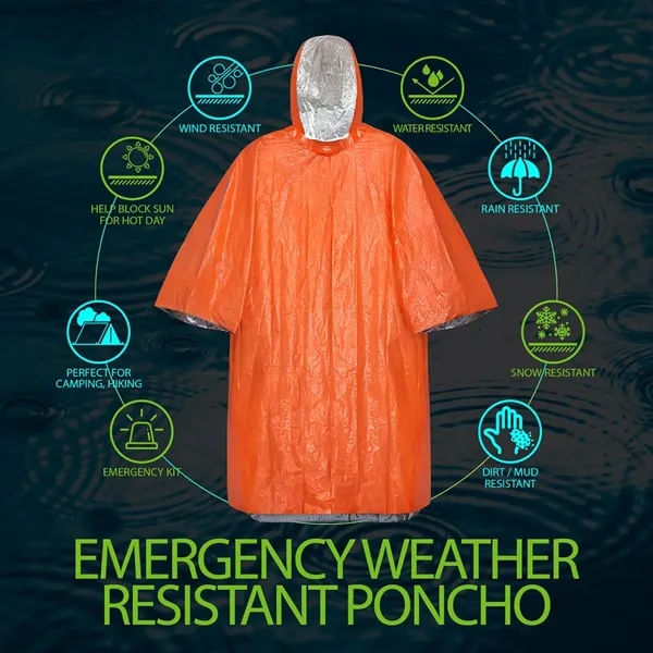 Insulated Hiking Emergency Raincoat - Insulated Hiking Emergency Raincoat - Image 3 of 5