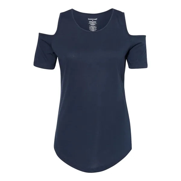Boxercraft Women's Cold Shoulder T-Shirt - Boxercraft Women's Cold Shoulder T-Shirt - Image 3 of 6