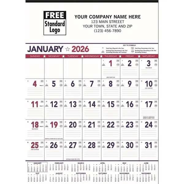 Calendars - Wall, Patriotic Contractor Memo - Calendars - Wall, Patriotic Contractor Memo - Image 0 of 0