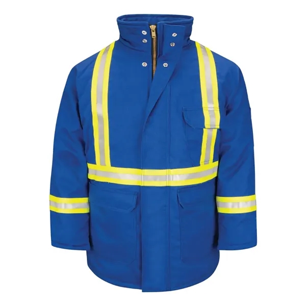Bulwark Men's Long Deluxe Parka With Reflective Trim - EX... - Bulwark Men's Long Deluxe Parka With Reflective Trim - EX... - Image 5 of 6