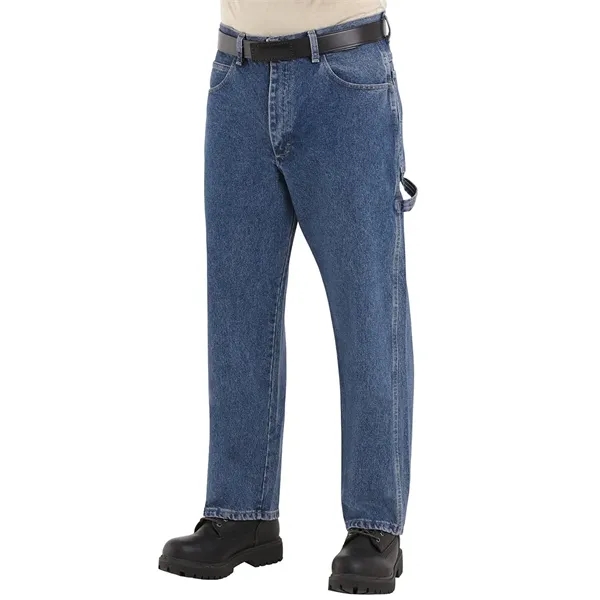Bulwark Men's Flame Resistant Pre-Washed Denim Dungaree - Bulwark Men's Flame Resistant Pre-Washed Denim Dungaree - Image 0 of 20