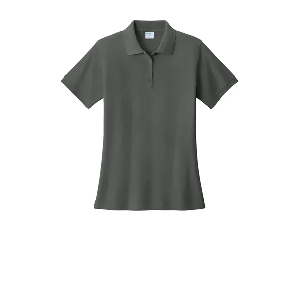 Port & Co Women's Core Blend Pique Polo. - Port & Co Women's Core Blend Pique Polo. - Image 5 of 45
