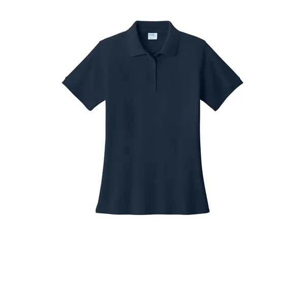 Port & Co Women's Core Blend Pique Polo. - Port & Co Women's Core Blend Pique Polo. - Image 9 of 45