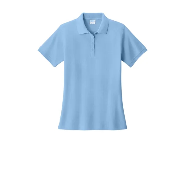 Port & Co Women's Core Blend Pique Polo. - Port & Co Women's Core Blend Pique Polo. - Image 17 of 45