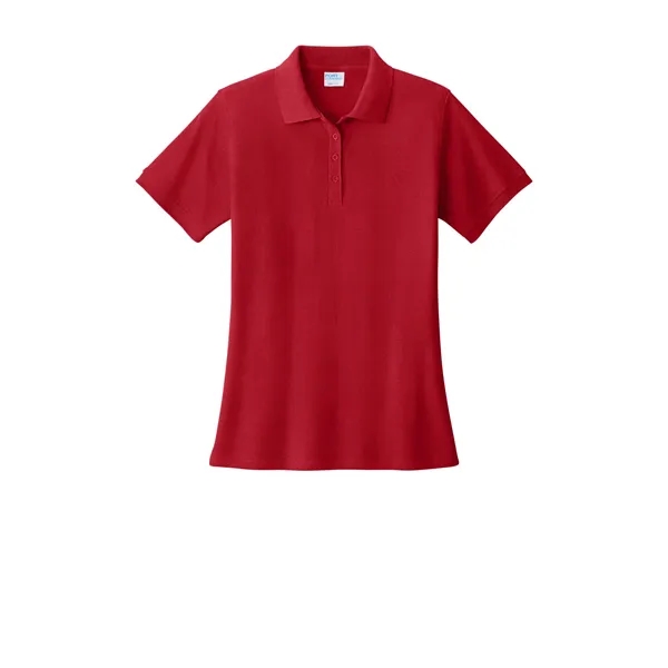 Port & Co Women's Core Blend Pique Polo. - Port & Co Women's Core Blend Pique Polo. - Image 23 of 45