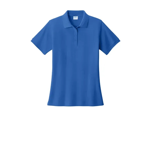 Port & Co Women's Core Blend Pique Polo. - Port & Co Women's Core Blend Pique Polo. - Image 25 of 45