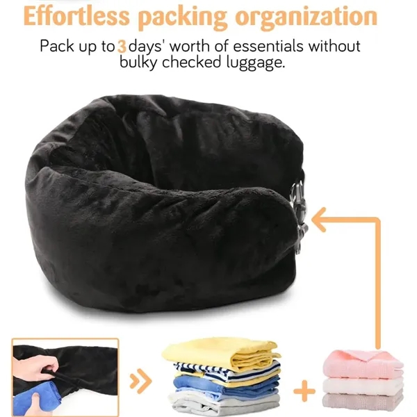 Travel Pillow Stuffable With Clothes - Travel Pillow Stuffable With Clothes - Image 1 of 5