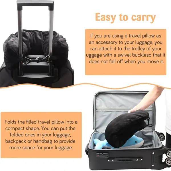 Travel Pillow Stuffable With Clothes - Travel Pillow Stuffable With Clothes - Image 4 of 5