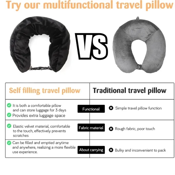 Travel Pillow Stuffable With Clothes - Travel Pillow Stuffable With Clothes - Image 5 of 5