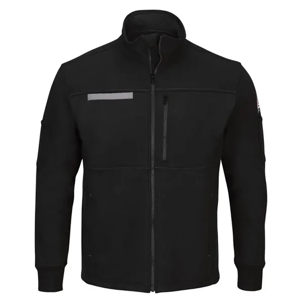 Bulwark Men's Tall Zip Front Fleece Jacket-Cotton /Spande...