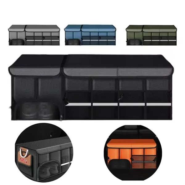 118 Quarts Foldable Car Storage Box - 118 Quarts Foldable Car Storage Box - Image 0 of 4