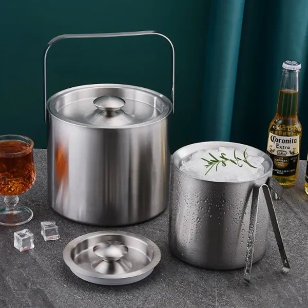 Stainless Steel Ice Bucket - Stainless Steel Ice Bucket - Image 2 of 4