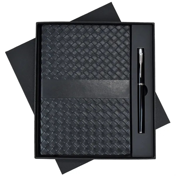 TiTUS® Sahara Duo PU Leather A5 Notebook & Pen Gift Set - TiTUS® Sahara Duo PU Leather A5 Notebook & Pen Gift Set - Image 3 of 4